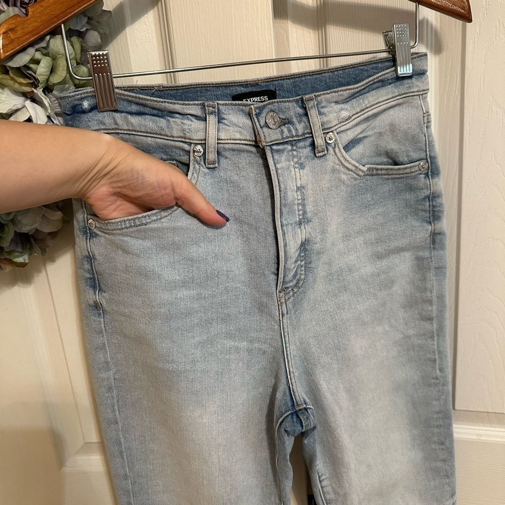 Express Slim Super High Rise Jean Stretch - Picture 4 of 12